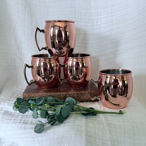 Set of 4 EcoOne Copper Mugs - 16 oz | Moscow Mule Mugs | New - Picture 9 of 15